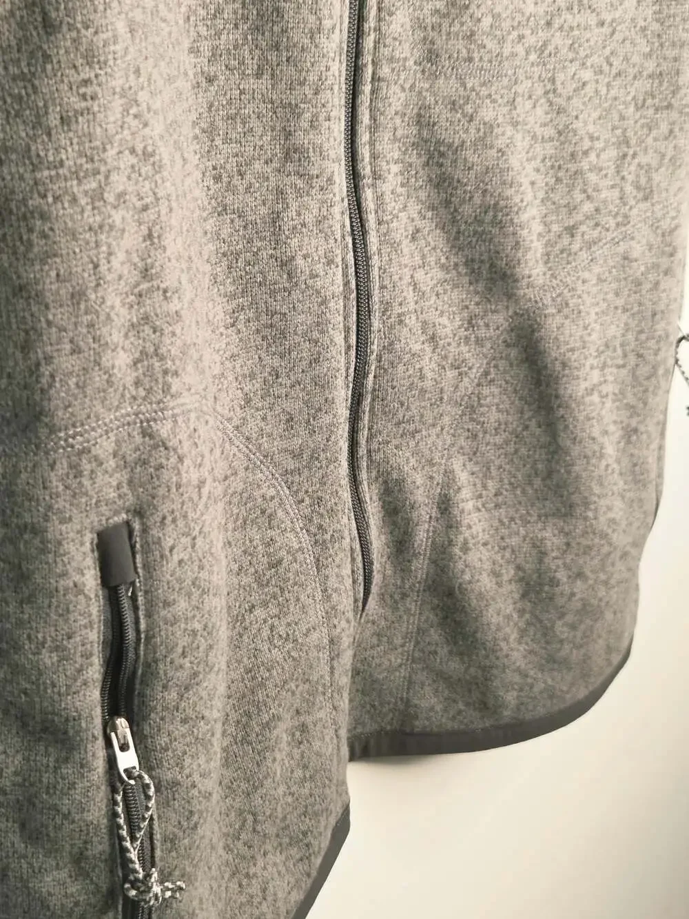 The North Face Gordon Lyons Full Zip Fleece Vest Mens Medium (M) Gray Heather